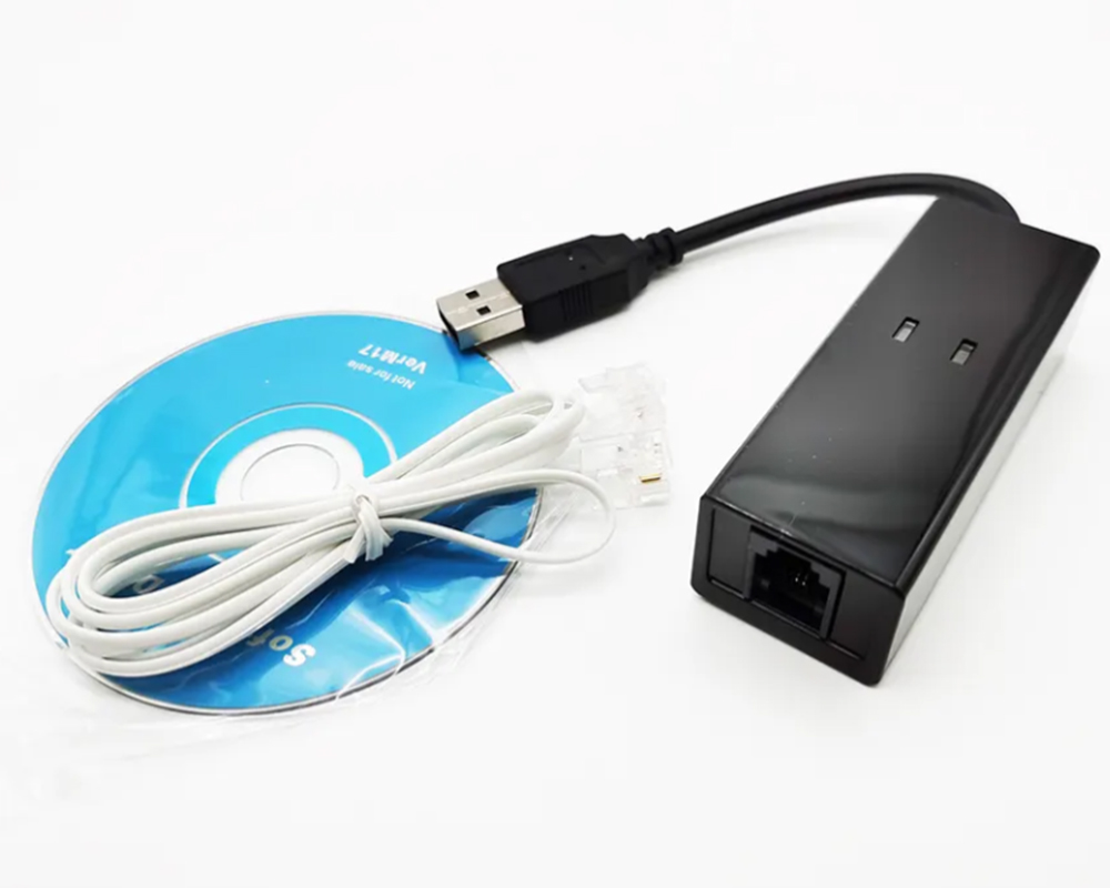 Usb 56k externe inbelmodem voor spraak, fax en data voor windows xp .90 v.92 vista, windows 7/8/10/11 en linux