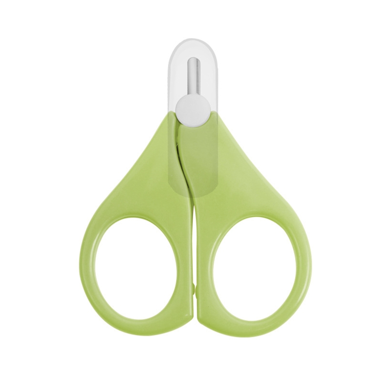 Segurança do bebê prego clipper dedo aparador scissor portátil mini cortador de manicure tesoura do prego do bebê ferramenta cuidados com as unhas: Verde