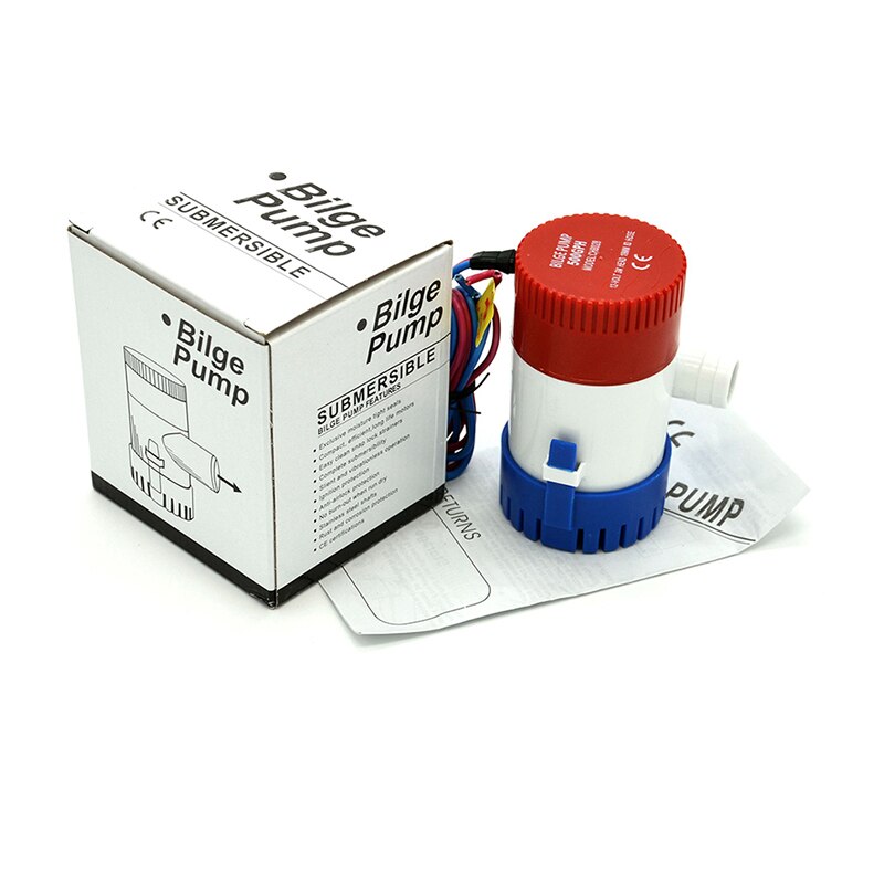 Mini Bilge Pump 500 GPH DC 12V 24V Electric Water Pump for Boats Accessories Submersible Boat Water Pump Bilge Pump