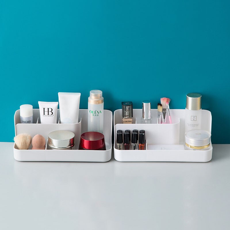 Plastic Storage Box Makeup Organizer Box Jewelry Container Make Up Case Cosmetic Office Boxes Make Up Container Boxes Bathroom