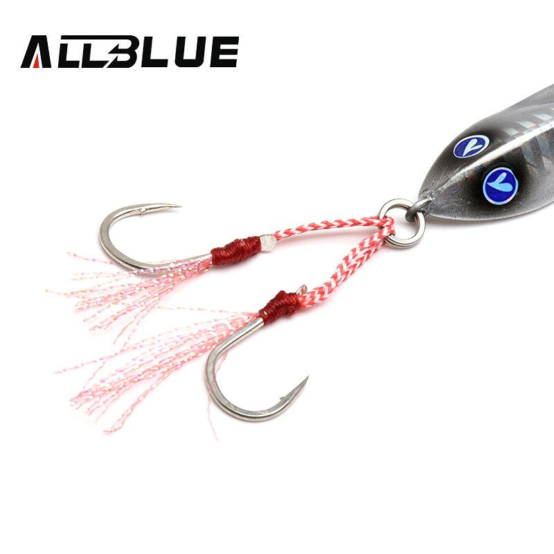 ALLBLUE SEABLUE Metal Jig Spoon 25G 40G 60G Artificial Bait Shore Fishing Jigging Lead Fish Sea Bass Fishing Lure