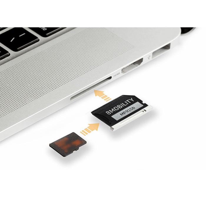Mini lecteur de carte Micro SD avec connecteur USB A idéal MacBook