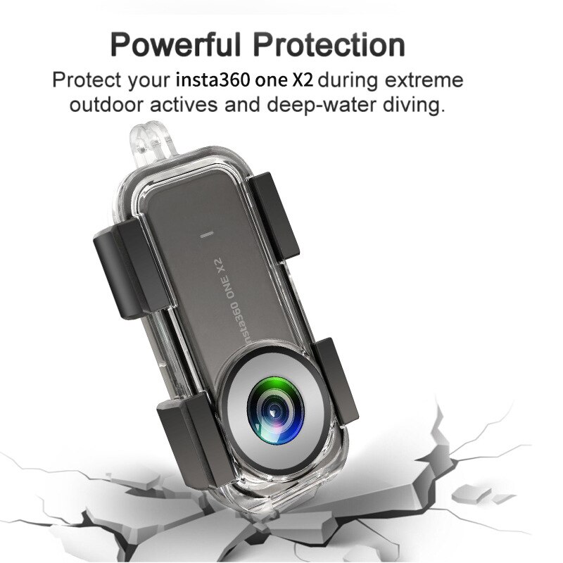 40M Waterdichte Case Voor Insta360 Een X2 Onderwater Bescherming Box Duiken Shell 360 Panoramische Camera Accessoires