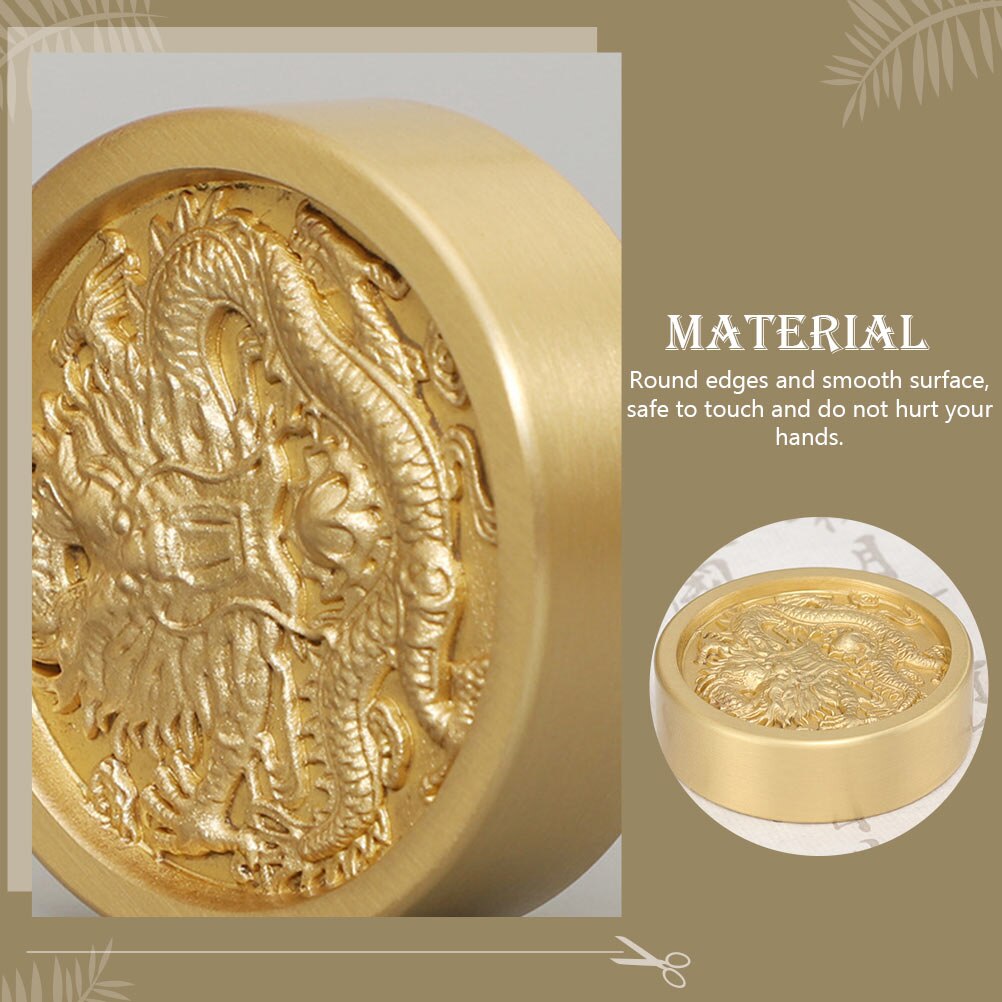 Round Paperweight Calligraphy Painting Paper Weight Portable Paperweight