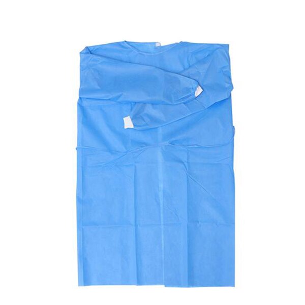Ropa protectora desechable no tejida, ropa de seguridad transpirable impermeable, ropa de enfermería, 10 piezas/100 piezas: BLUE / 10 sets