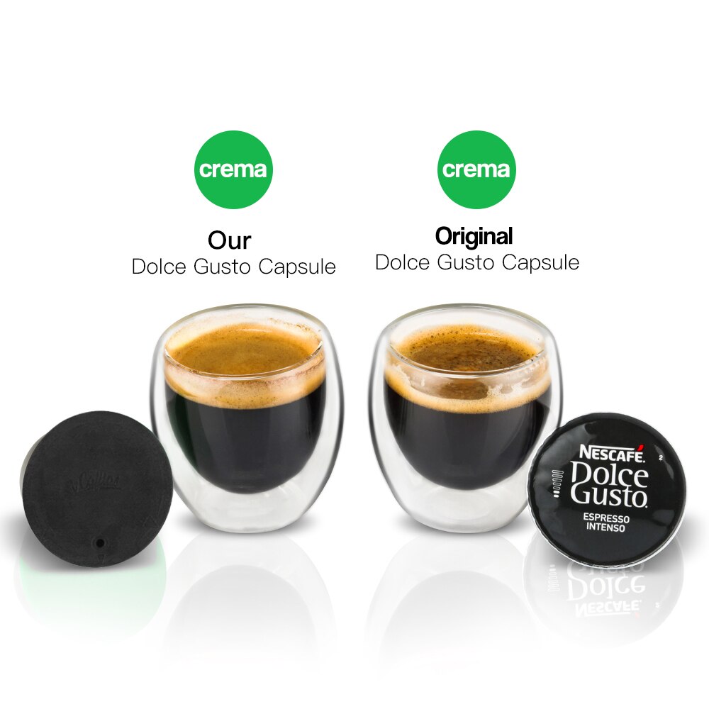 Reusable Coffee Capsule Cup Comaptible For Nescafe Dolce Gusto Lumio Refillable Filter Stainless Steel Body Original Lid