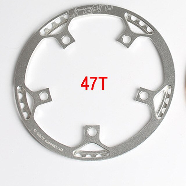 Litepro 45t 47t 53t 56t 58t polkupyörän kampipyörä 14 16 18 20 tuuman taitettavalle pyörän ketjupyörälle 130 bcd kampi: Hopea 47t