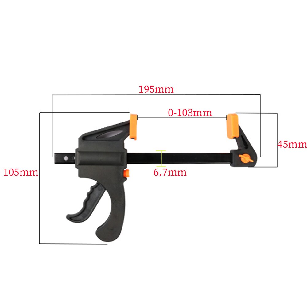 Pince à barre F pour le travail du bois, Kit de clips à cliquet rapide, vitesse de pressage, travail du bois, épandeur de barre, Gadget, outils à main
