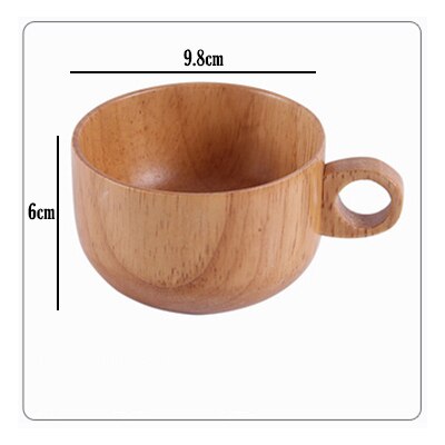 Azufaifo-jarras de madera Natural estilo japonés para desayuno, Taza de leche de cerveza, té y café verdes, taza de madera, botella de agua, artículos para el hogar: C