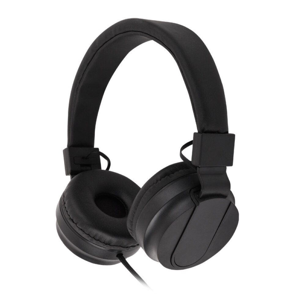 Wired Foldable Portable HiFi Stereo Headphone Heavy Bass Gaming Headset Adjustable Earphones with Mic music headset FM Earphone: Black