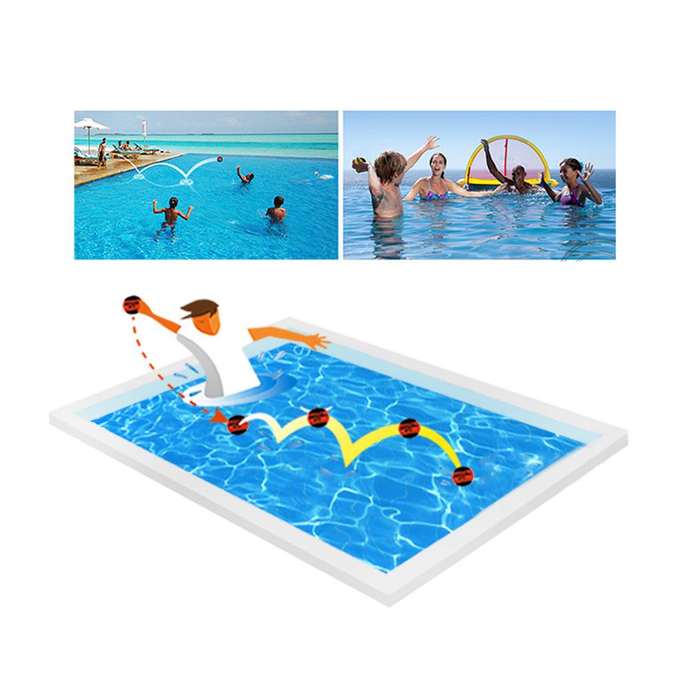 Børn voksen pool spille bold springer på vand spil 5.5cm vand hoppende bold til swimmingpool sø ved havet