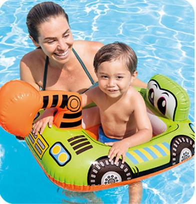 Vliegtuig spitmachine Zwemmen Ring Drijvende Zomer Kid Kinderzitje opblaasbare Zwemmen Water zwembad floaties swimtrainer: A0104-Diggingmachine