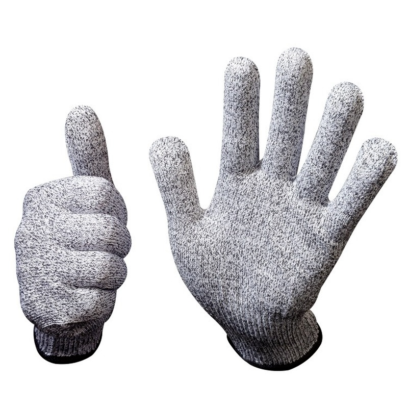 1 par höghållfasta nivå 5 säkerhetshandskar skärsäkra handskar kök slaktare skärsäkra handskar för fisk kött skärning trädgårdssäkerhet