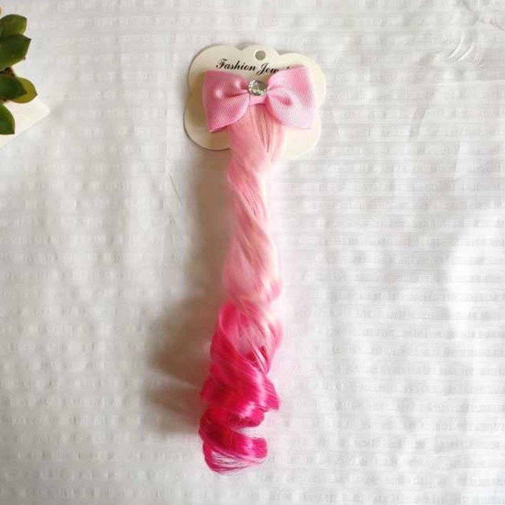 REAKIDS banda elástica para el cabello infantil accesorios para el cabello peluca infantil diadema para niñas cuerda trenzada tocado peluca chica problema de tarjeta