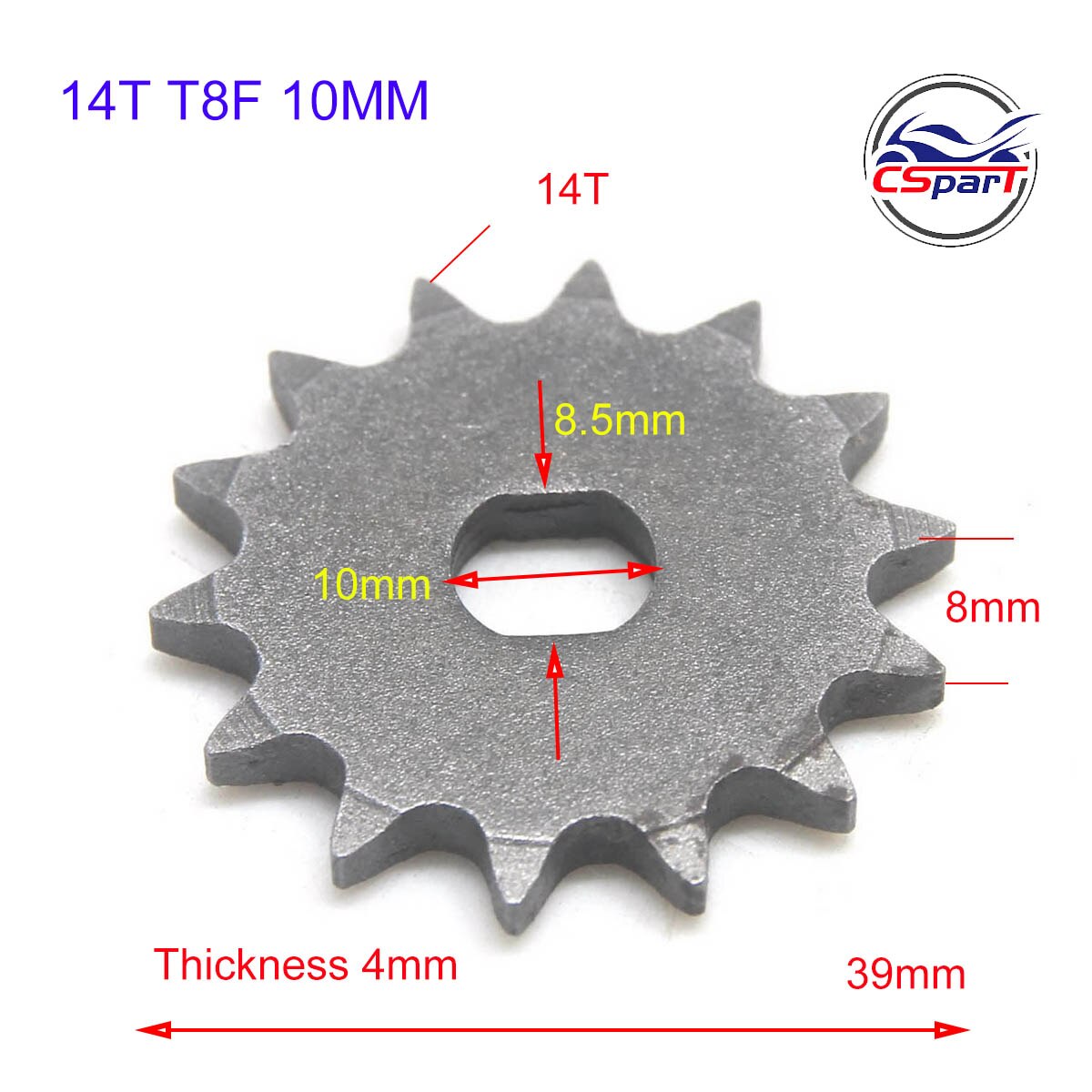 9 10 11 12 13 14 15 tann 9t 10t 11t 12t 13t 14t 15t t8f tannhjul 10mm til barberhøvel evo izip 500w 1000w elektrisk scooter: 14
