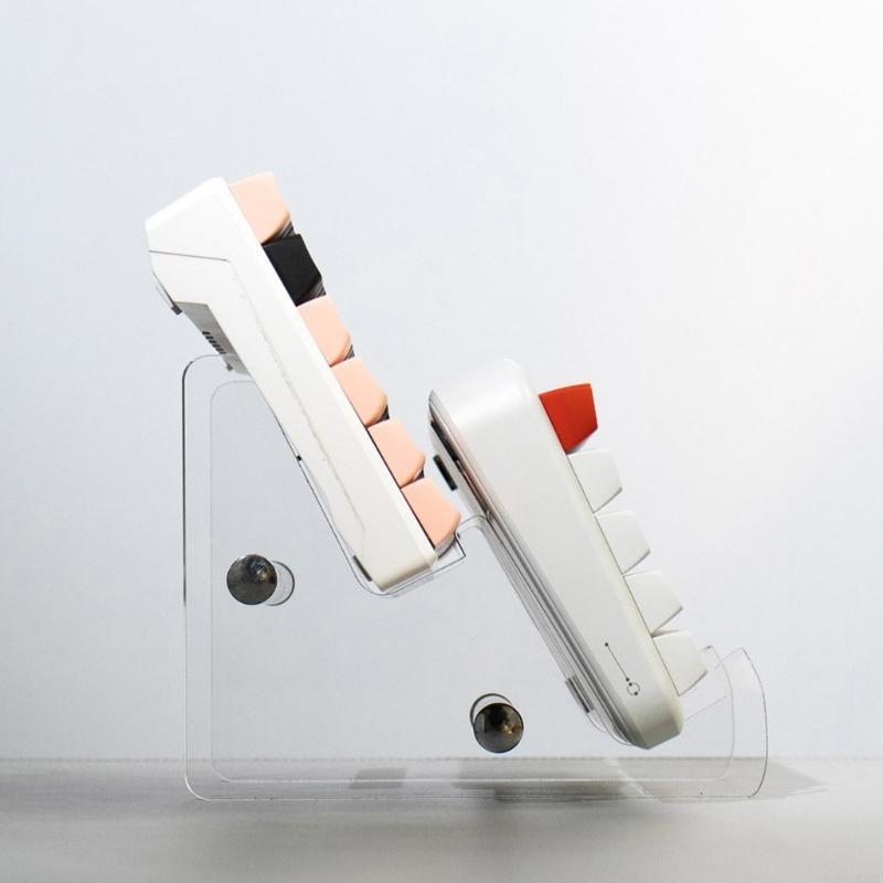 K32C Detachable Acrylic Keyboard Rack Transparent Desktop Keypad Holder Bracket Computer Keyboard Stand