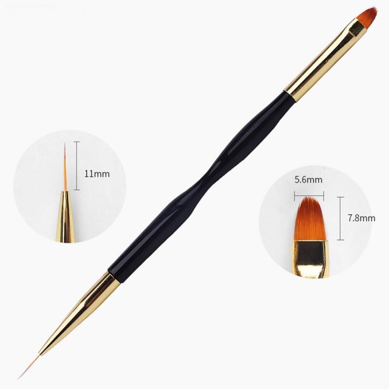 Nail Art DIY Tips Acrylic Drawing Painting Striping UV Gel Pen Nail Art Brush Set Dotting Polish Liner Manicure Tools: 04 1pcs