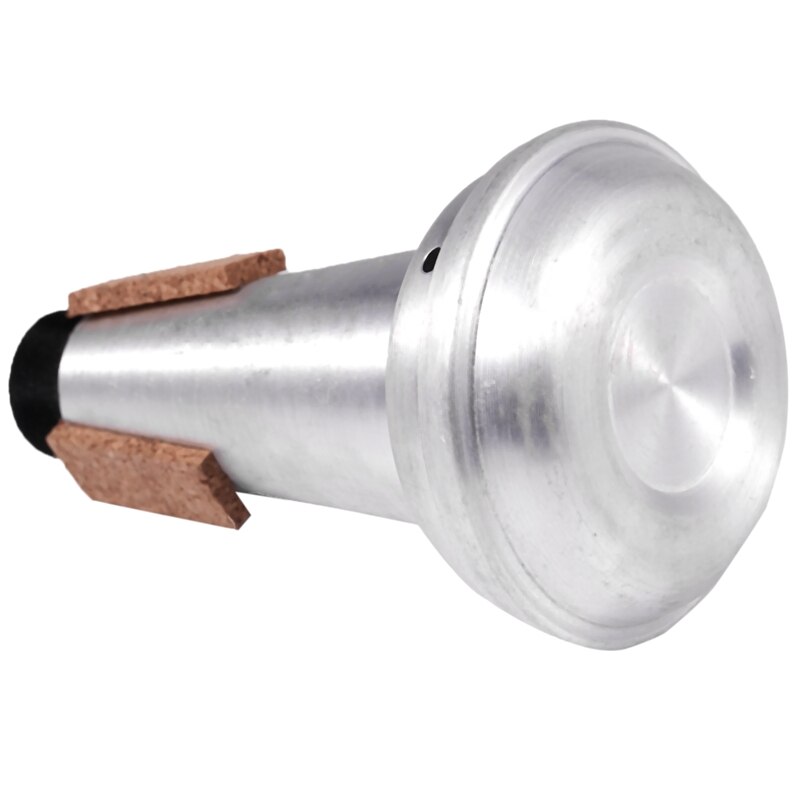Trompeta de aluminio mudo recto practicar el silencio para trompeta latón piezas de instrumentos musicales Accesorios