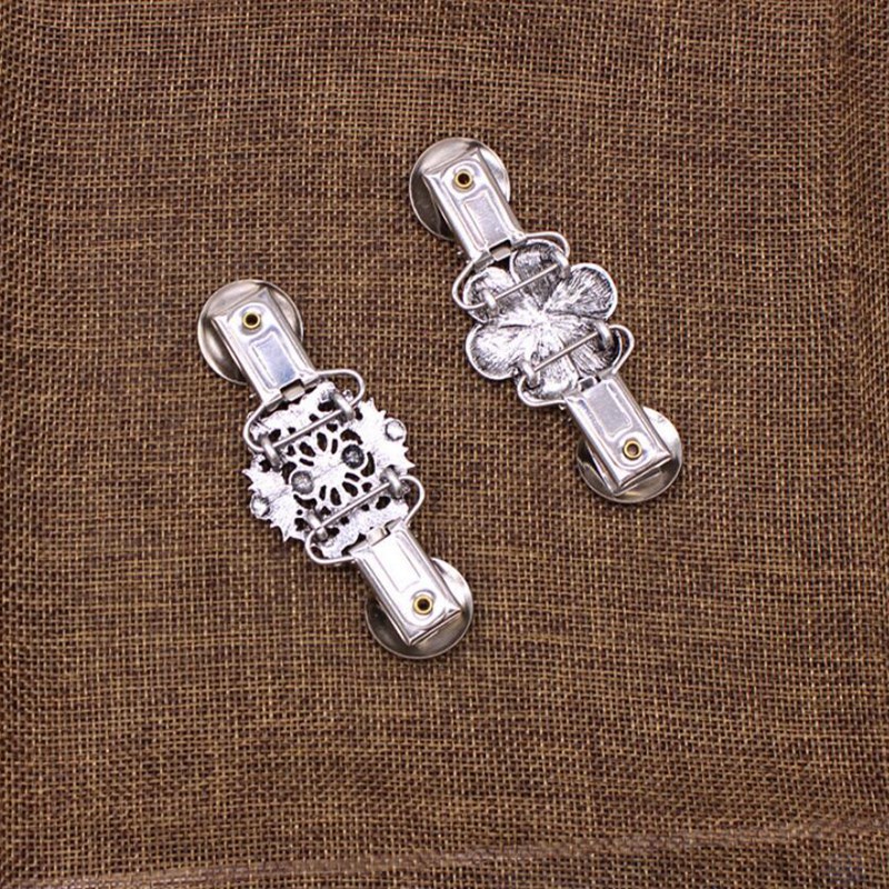 -europese en amerikaanse kleding klassieke bloemen kristal ingelegde kleding clips vrouwen vest trui blouse speld sjaal broche