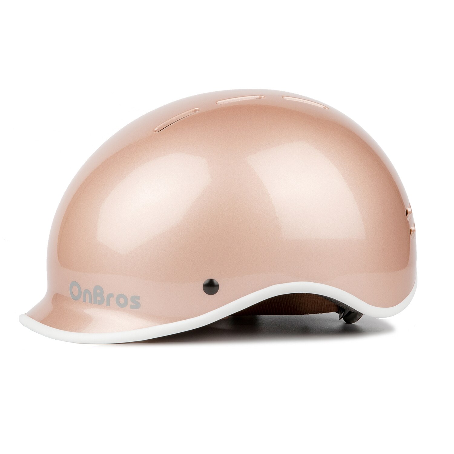 EXCLUSKY Commuter Bicycle Helmet 55-61cm Adult Urban Cycling Helmet City Unisex Skateboard Helmet Capacete de bicicleta: rose gold