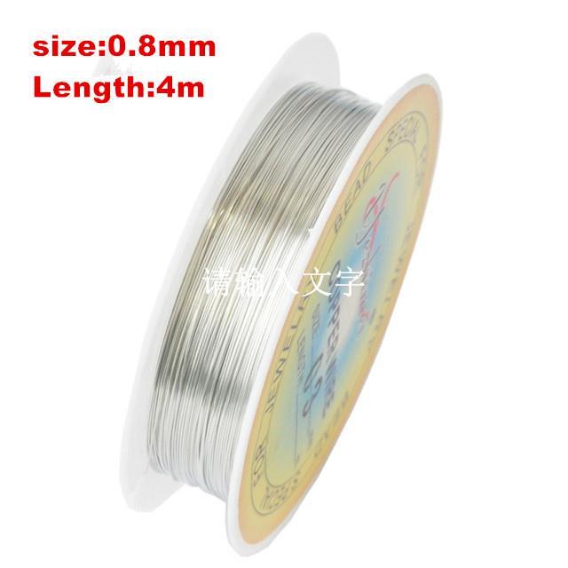 0,2-1mm Gold Silber Überzogene Cord String Gewinde Draht Neue Heiße Hohe Perlen Handwerk Metall seil Fit DIY Schmuck Kennzeichnung