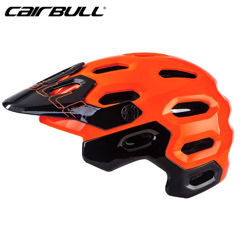 CAIRBULL SUPERCROSS All-Terrain XC Bicycle Helmet Riding Helmet Off-Road Mountain Bike Helmet Casco Bicicleta: Orange / M(54-58CM)