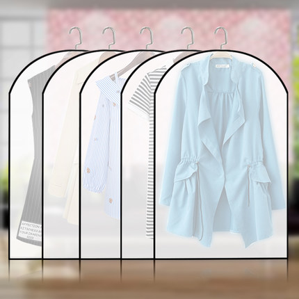 Transparent Clothes Dust Case Garment Suit Coat Organizer Cover for Home Wardrobe Storage Protect Bag LU002: light green / See below for size descriptions