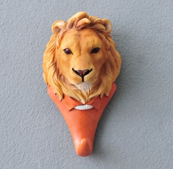 Résine créative 3D animaux crochets Hey chapeau manteau sac patère à vêtements décoration murale cerf Rhino éléphant girafe cheval décors 11: colour 3