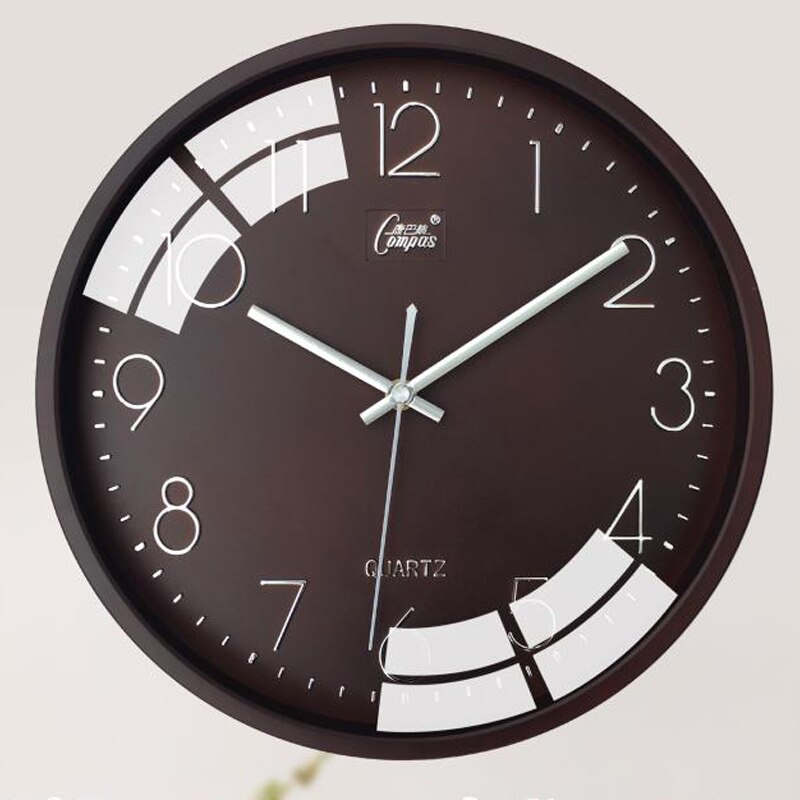 Stort vægur 3d ure væg hjem indretning soveværelse tavs stue køkken ur reloj vægmaleri væg indretning  fz240: Stil 2