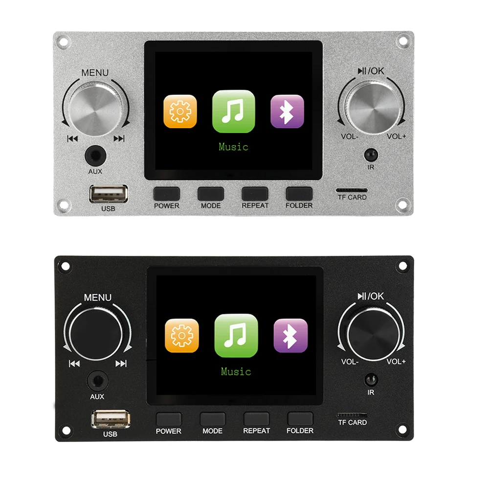 Bluetooth 5.3 2.8 Polegada tft cor lcd lossless mp3 placa decodificadora áudio estéreo flac wav ape decodificação usb tf para amplificador carro