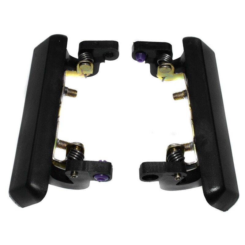 Pair Of Front Exterior Door Handles - Left & Right Black Replacement For 1986-1995 Suzuki Samurai