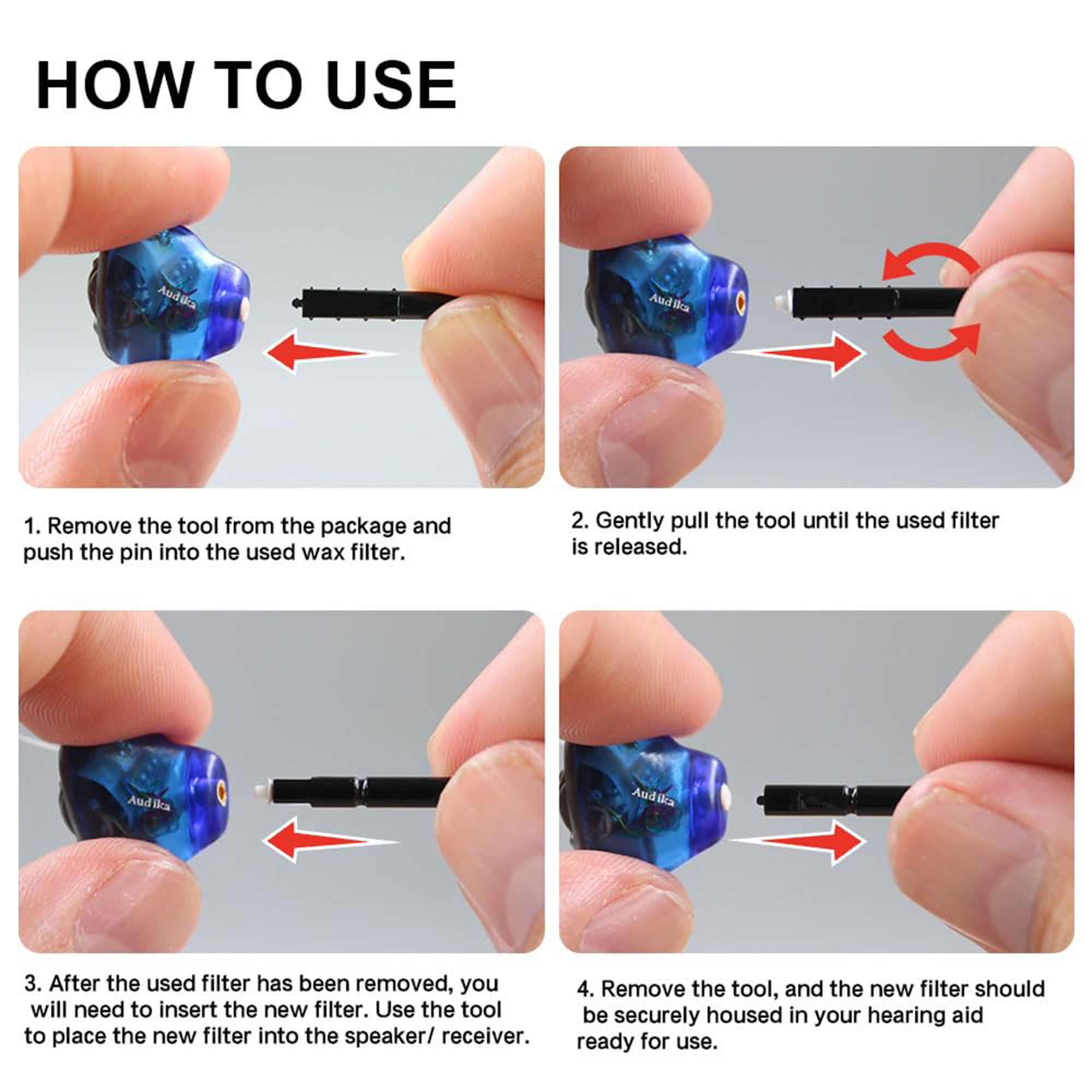 (5 Packungen/40 Stück) Phonak Cerustop Wachsschutzfilter, für Unitron Widex und GN erklingen Hörgeräte-Wachsschutzfilter