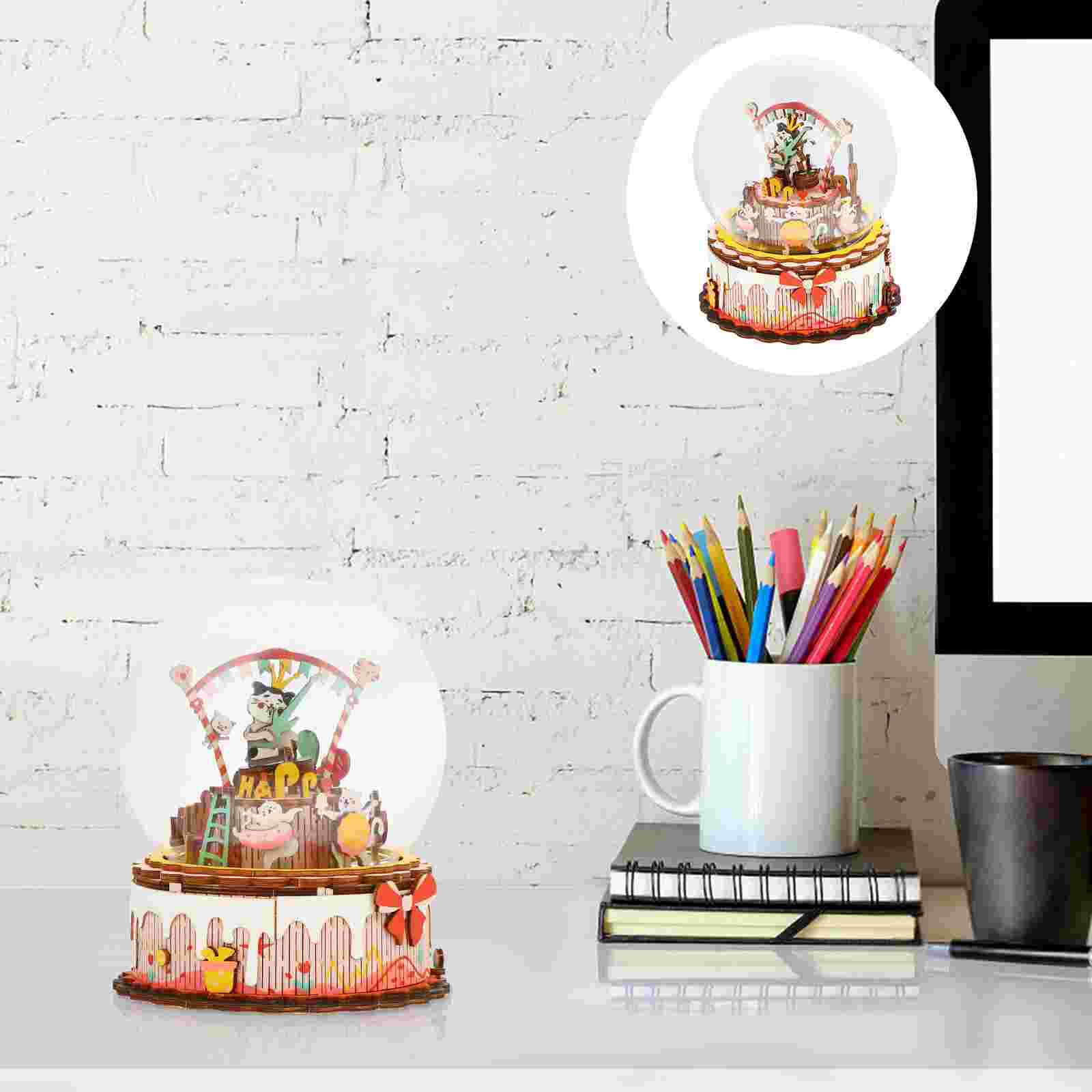 1Pc DIY Assemble Box Practical Desktop Ornament for Mall: Picture 2