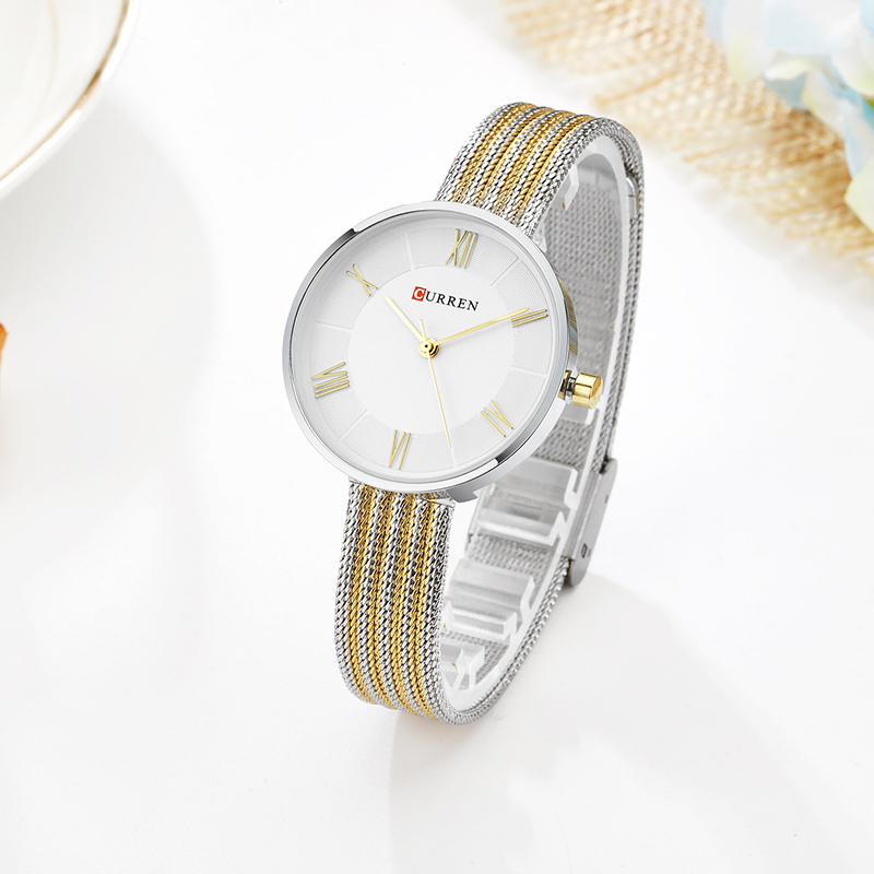 Curren dames armbandhorloges, dameshorloges, casual quartzhorloges, vrouwelijke horloges