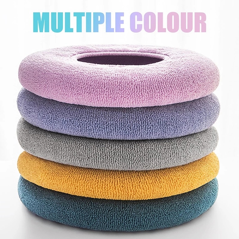 Universal- Wc Sitz Abdeckung warm Gestrickte Wc Sitz Pad Weiche Reine Farbe schließt matt Winter Schlecht Zubehör Bidet Abdeckung