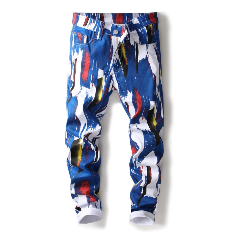 Colorful Spring Autumn Men Skinny Elastic Jeans Mens Slim Fit Biker Denim Cotton Pants Motorcycle jeans para hombre