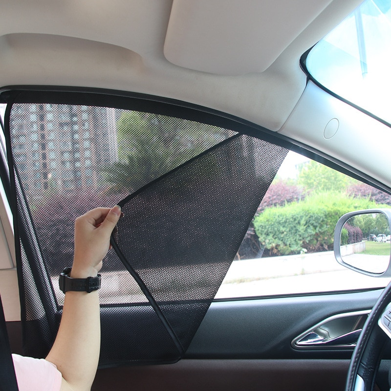 Auto Zonnescherm Uv-bescherming Auto Window Cover Zonnescherm Gordijn Zomer Mosquito Mesh Stof Bescherming Auto-Covers