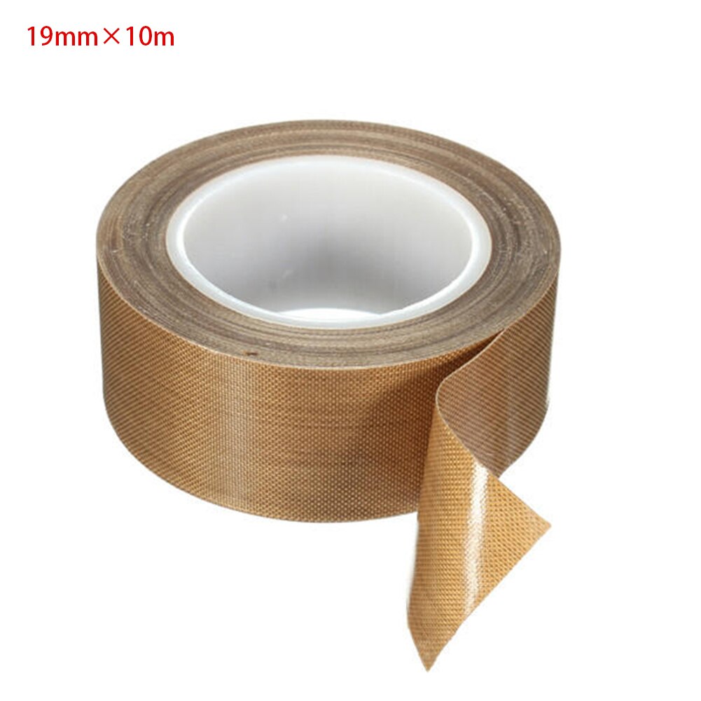 10M Thick PTFE High Temperature Heat-Resistant Adhesive Tape General Practical Insulation Safe Tape: Width 19mm