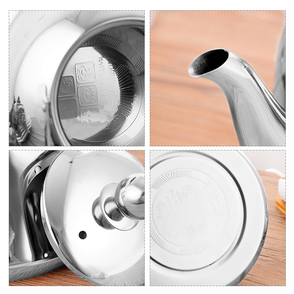 2l visslande vattenkokare med infuser löst blad rostfritt stål whistke tekanna rosa guld sliver vattenpanna gryta för spis induktion