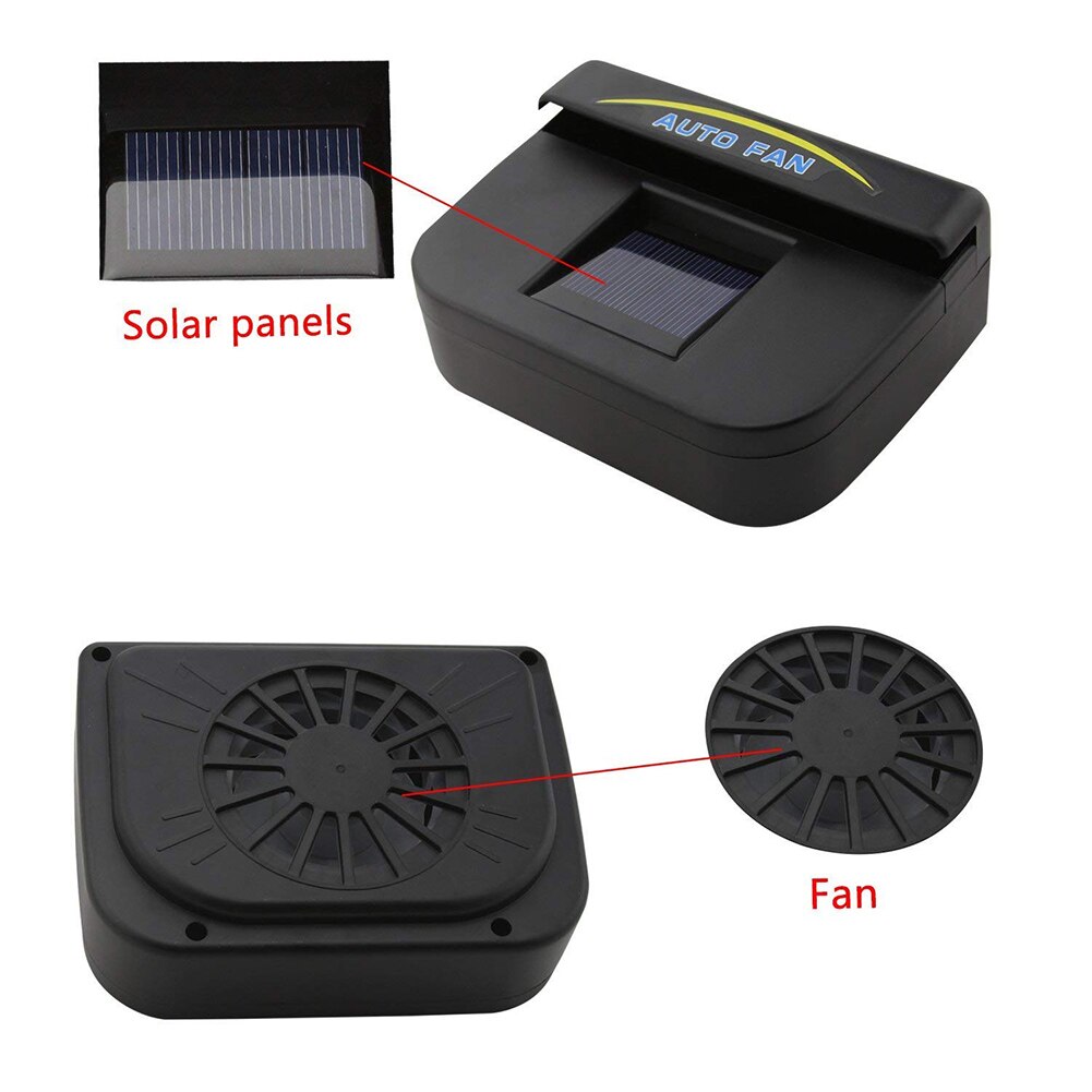 Solar Powered Car Window Windshield Auto Air Vent Cooling Fan Cooler Radiator Ventilator Solar exhaust fan H99F
