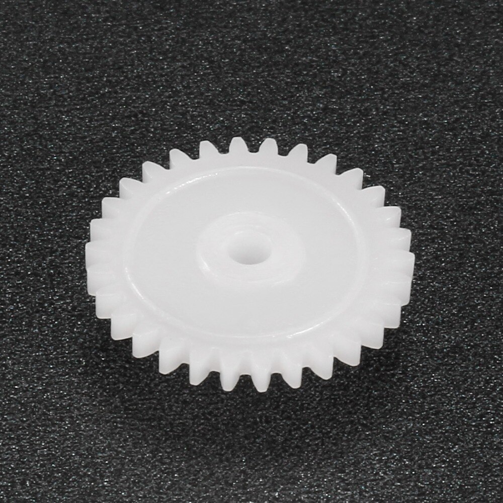 Uxcell 20 Pcs/lot 24 dents 24102B engrenage en plastique 5.7x13mm jouet accessoires 2mm diamètre du trou pour bricolage voiture Robot moteur