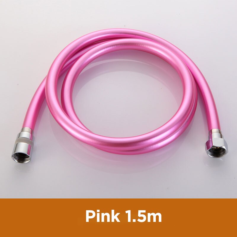 Bathroon Sanitär Schläuche PVC Kunststoff 150 cm/200 cm Dusche Schlauch Hand Dusche Ersatz flexibel Dusche sprühen Schlauch: Rosa