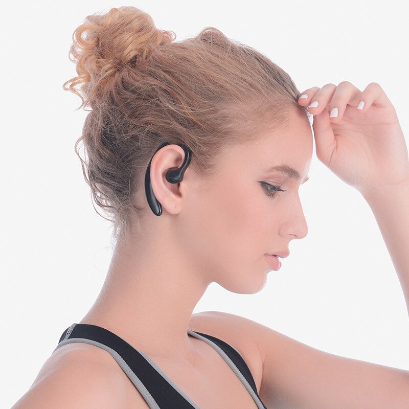 Draadloze Bluetooth 5.0 Oortelefoon Enkele Oor Ruisonderdrukking Headset Sport Running Oorhaak Oortelefoon Waterdichte Oortelefoon Voor Telefoon