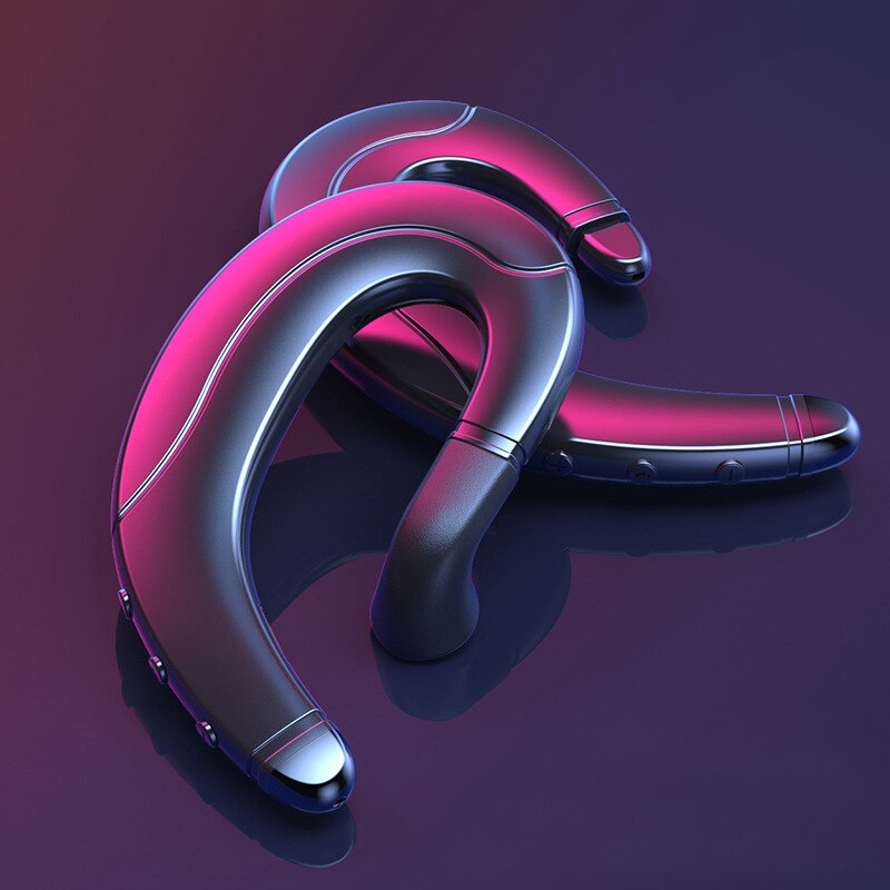 AICNLY Bluetooth Headphones Non Ear Plug True Wireless Earbuds Handsfree Headset Ear-Hook Wireless Headphones with Microphone