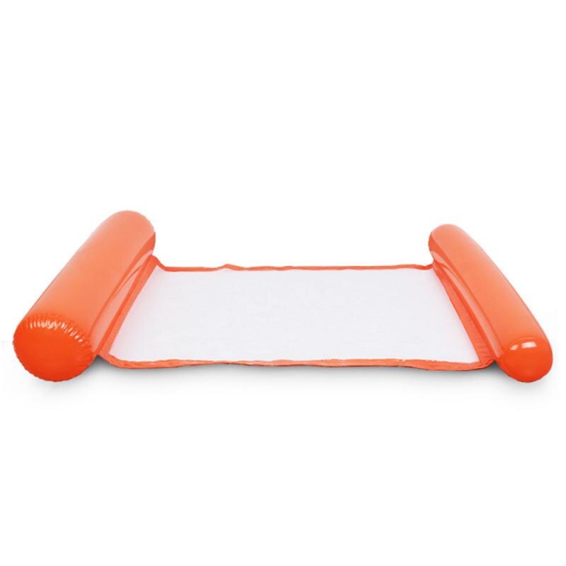 1 Pcs Summer Floating Water Hammock Float Lounger Floating Toys Inflatable Floating Bed Beach Swimming Pool Bed Chair: Orange