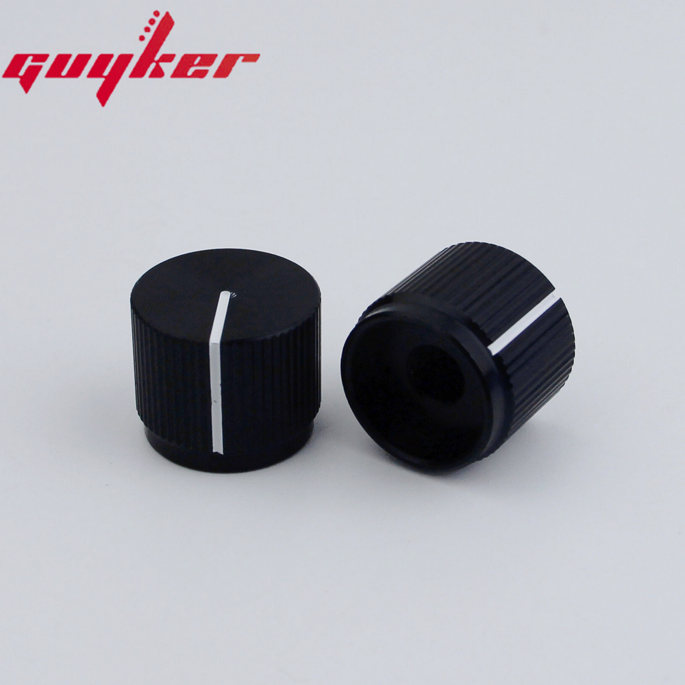 Bouton supérieur plat en aluminium pour basse électrique, 1 pièce, 16MM x 19MM x 6.0MM, disponible en cinq couleurs