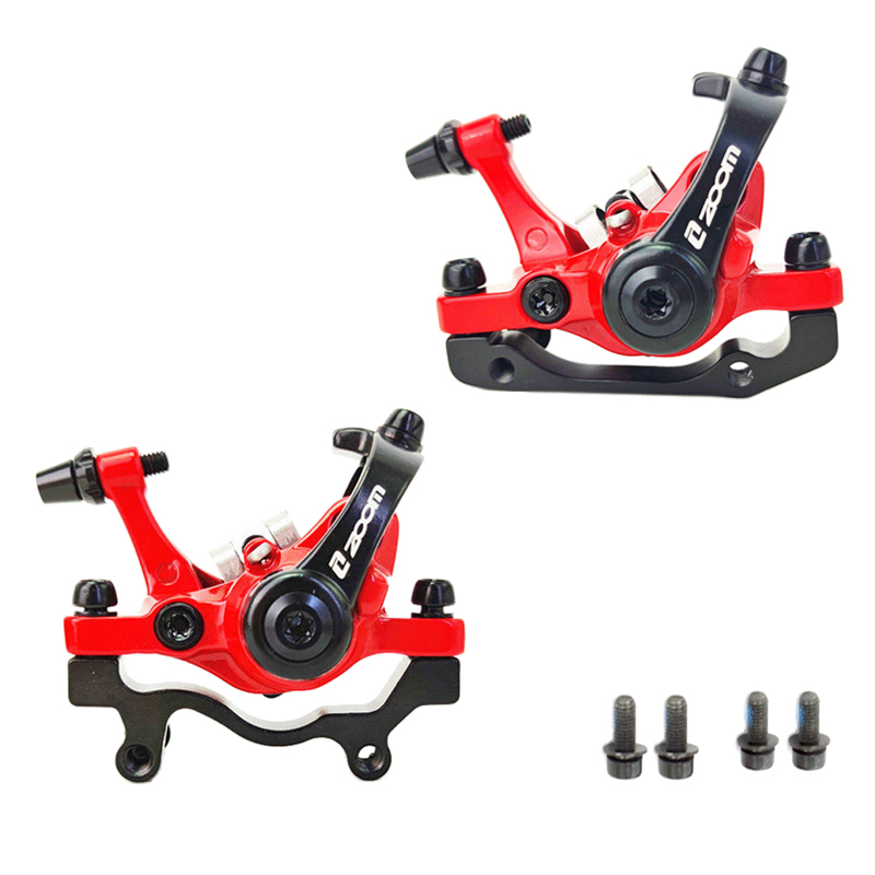 Zoomen DB680 Fahrradbremsen MTB Mechanischer Scheibenbremssatz für Mountainbike Elektroroller Bremssattel mit Rotor 160 mm Radfahren: Lila