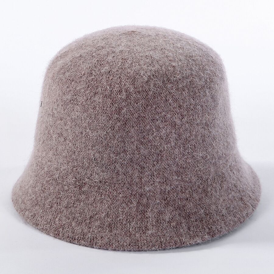 Vinter uld kasket spand hat kvinder hip hop hatte uld fisker hat kvindelig simpel panama chapeau japansk flad kasket: Brun