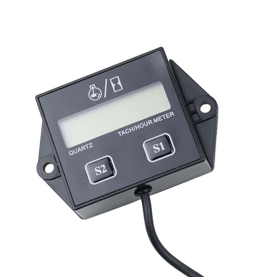 Digitale Toerenteller Toerentalmeter 100-30.000 Rpm LCD-scherm Inductieve Toerenteller Real-time Toerentalgegevens voor Eenvoudige Monitoring voor Motorkettingzaaggrasmaaiers