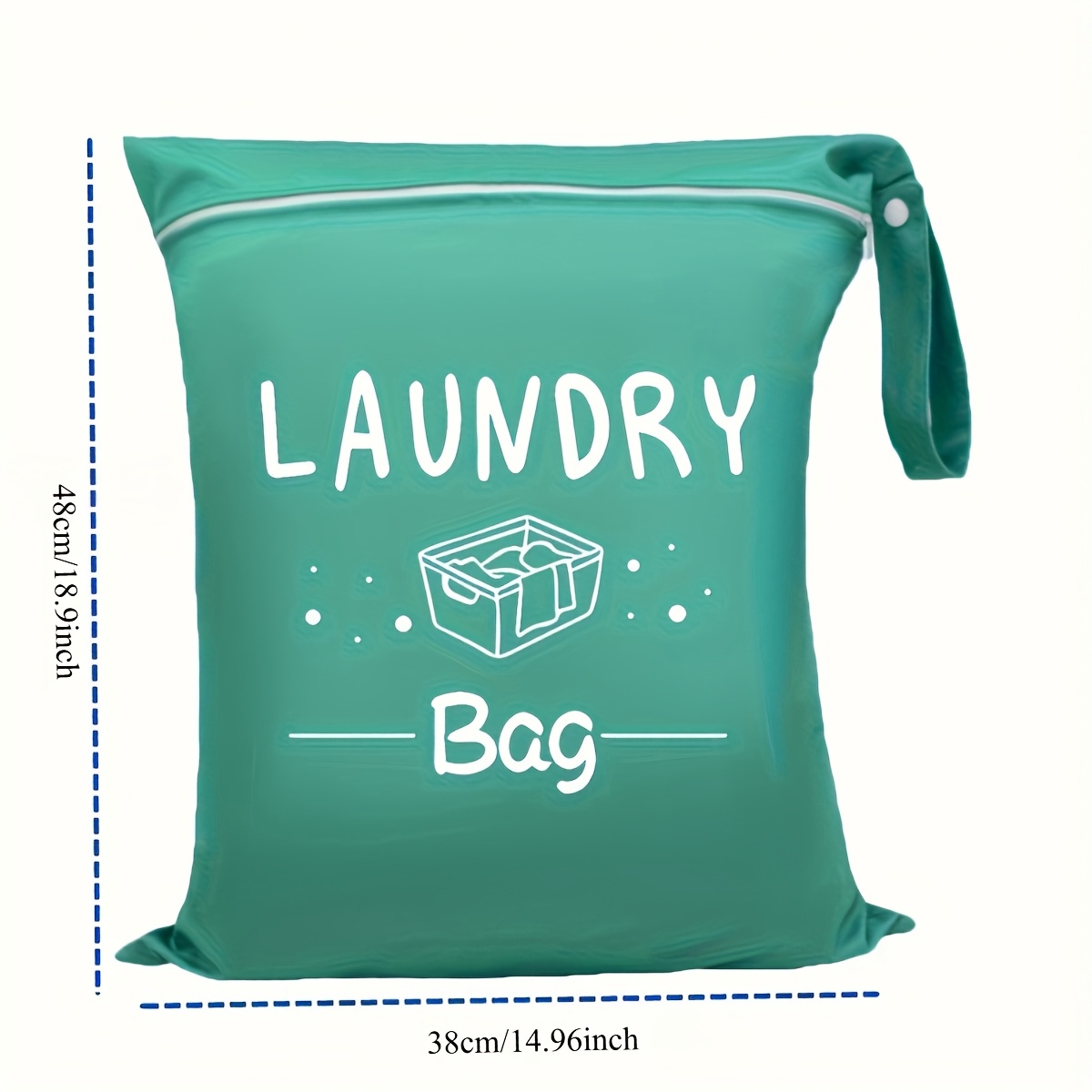 Stora tvättpåsar för resor, tvättbar våt/torr dragskopåse för badrockar, träningskläder och förvaring av yogakläder, tvättpåsar